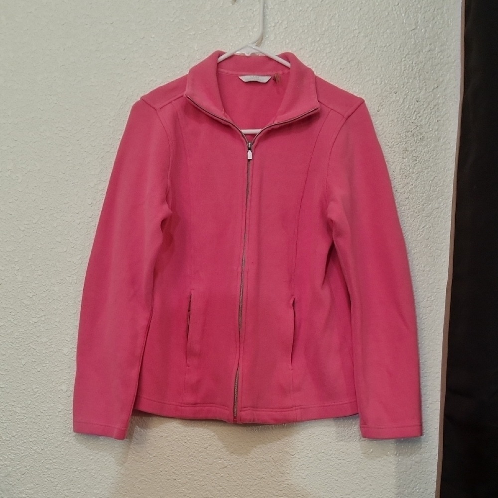 Make Offer!  Pink Utility Jacket with Fleece Material and Stand-Up Collar